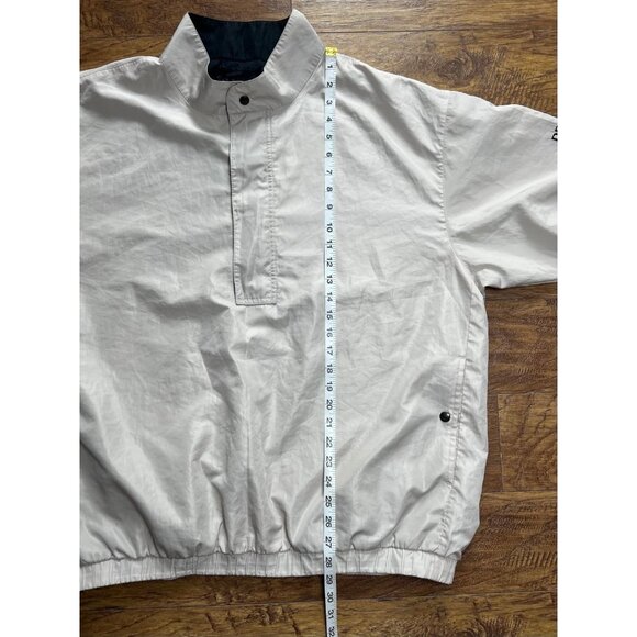 Footjoy Dryjoys Golf Mens Large Beige Quarter Zip Pullover Waterproof XL - Picture 7 of 10